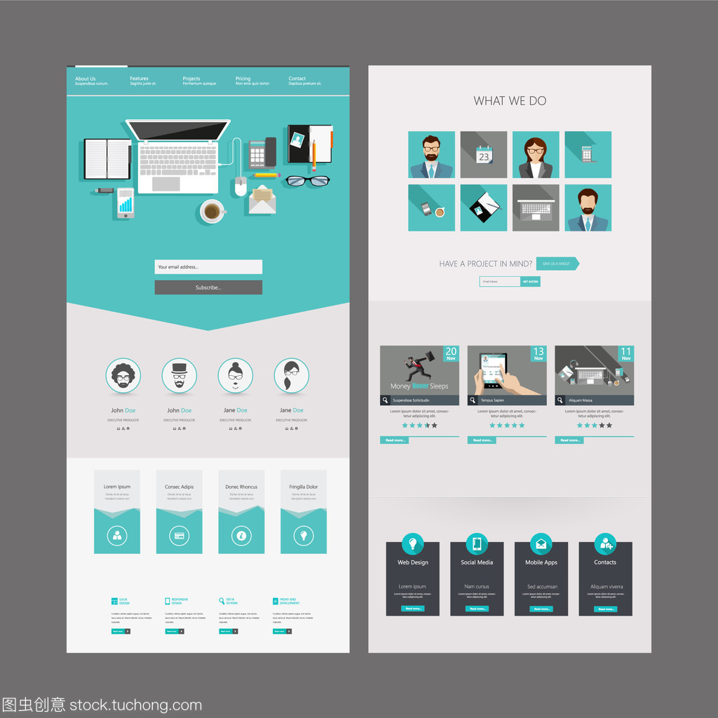 一页式网站 头设计要点与模板应用